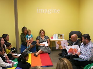 Students being read to