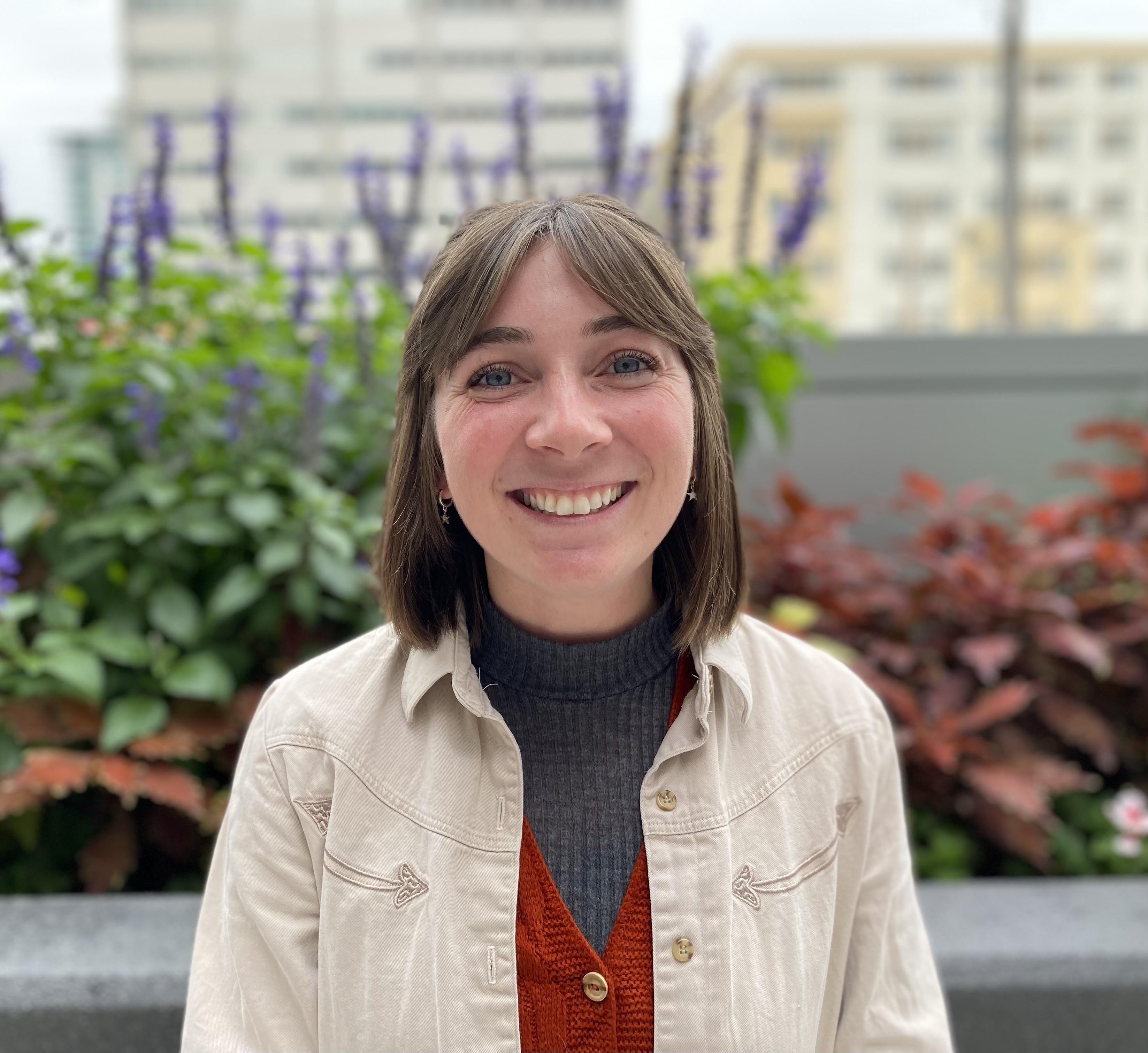 photo of teralyn dorst in front of plants