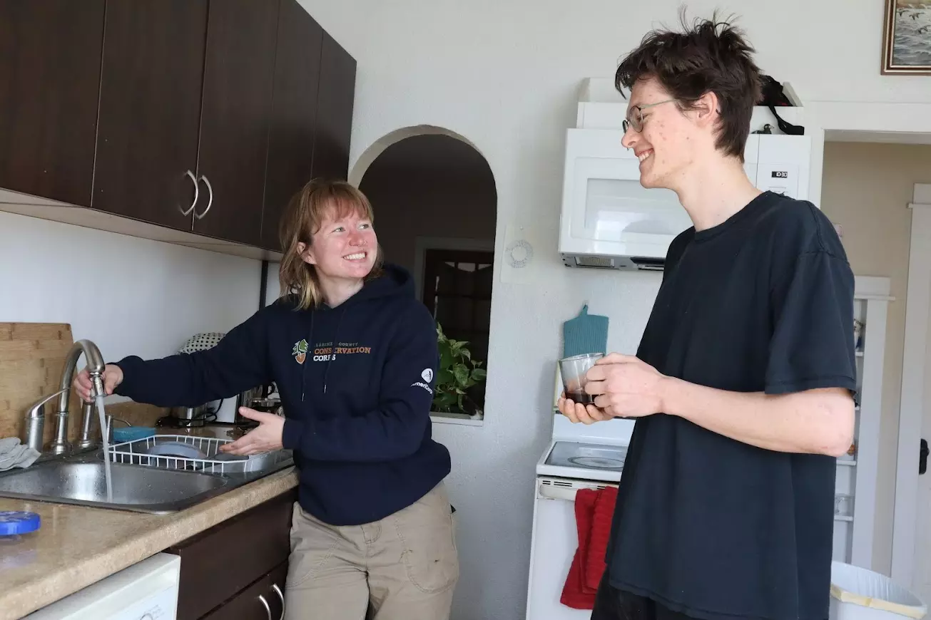 Members instal low-flow taps to save water. 